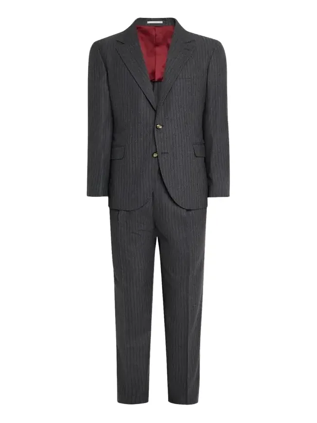 Men's Virgin Wool Chalk Stripe Notch Lapel Sport Coat Men's Virgin Wool Chalk Stripe Notch Lapel Sport Coat