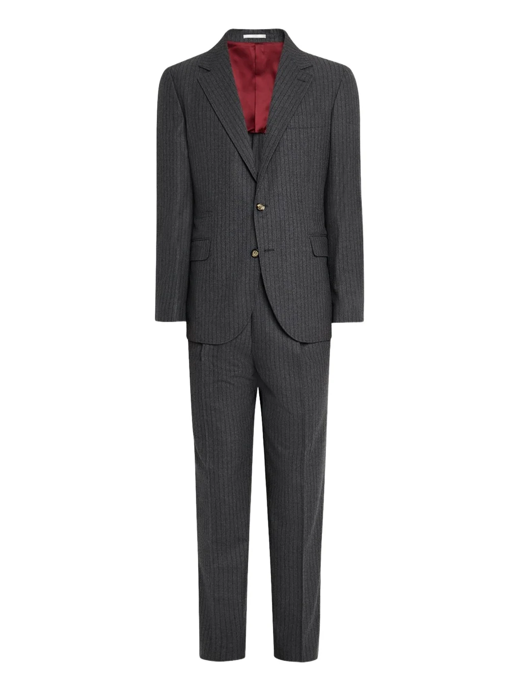 Men's Virgin Wool Chalk Stripe Notch Lapel Sport Coat