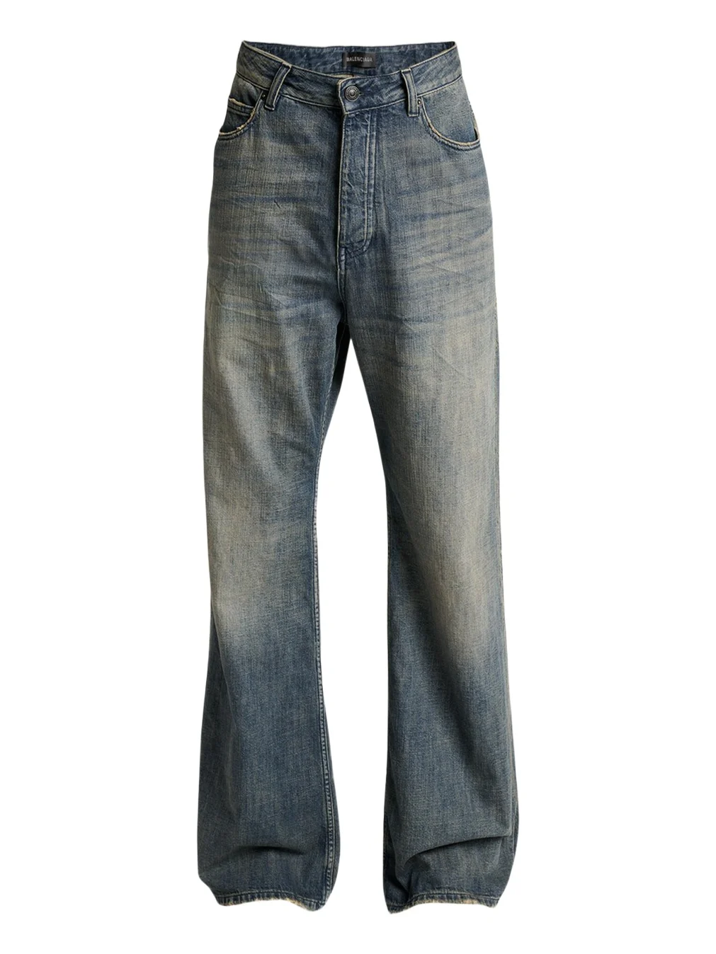 Men's Faded Denim Relaxed-Fit Bootcut Jeans