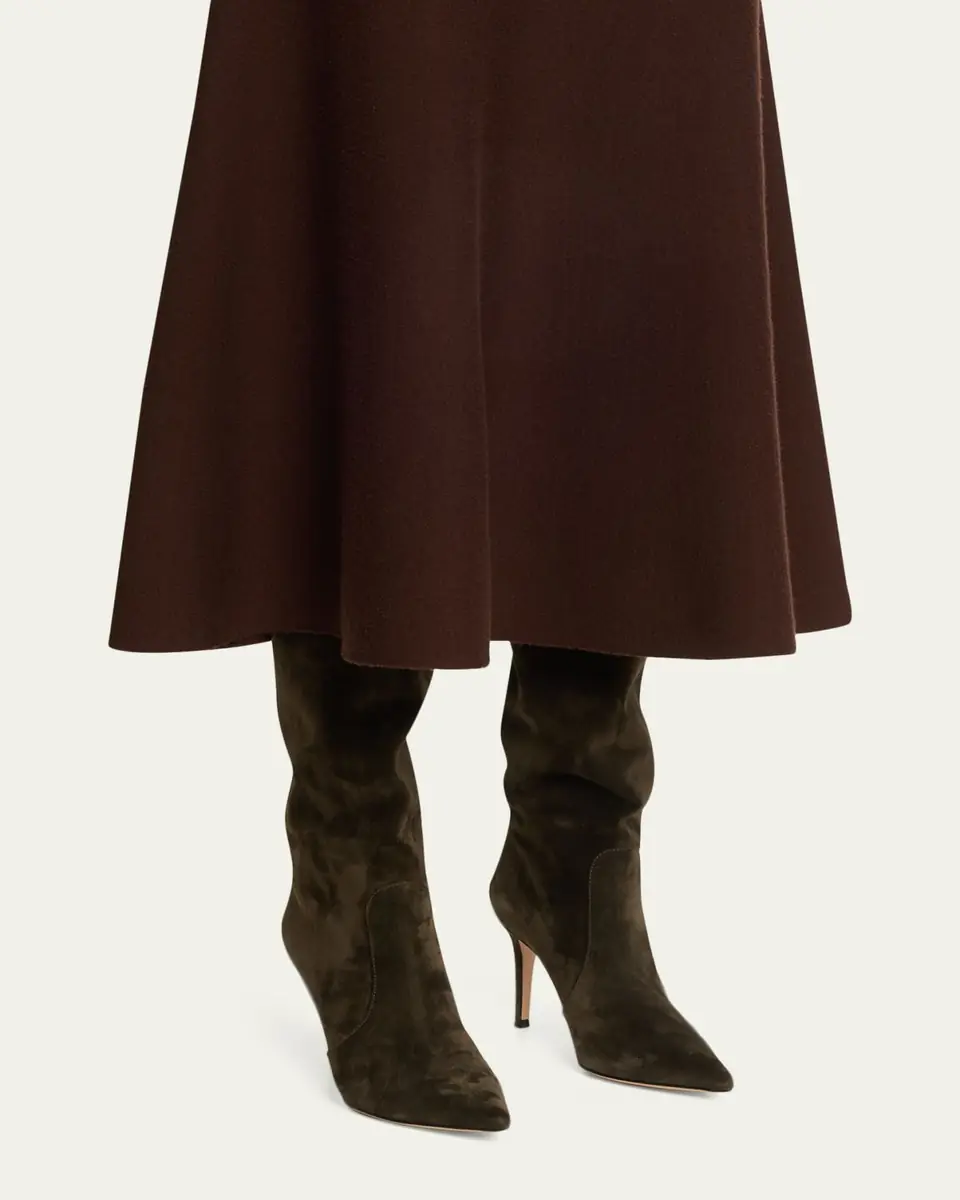 Gianvito Rossi Hansen Suede Pointed-Toe Knee Boots | Thumbnail 4