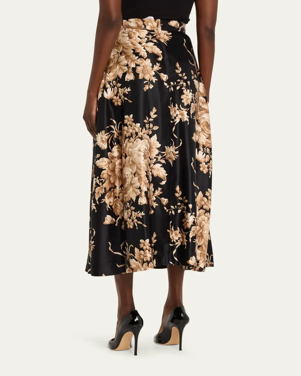 Dolce & Gabbana Rose Douchesse Cretonne Midi Skirt | Thumbnail 7 Dolce & Gabbana Rose Douchesse Cretonne Midi Skirt | Thumbnail 7