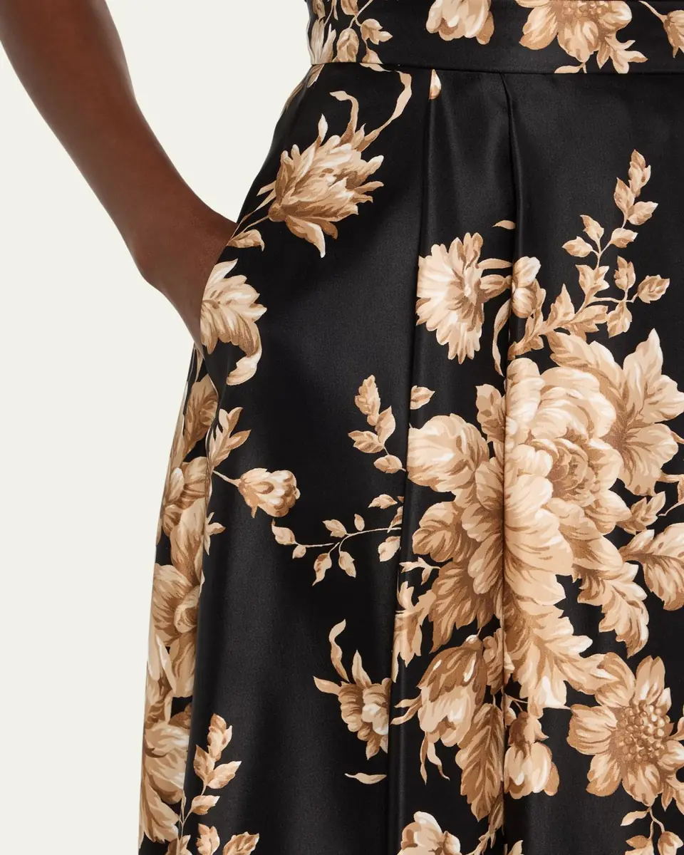 Dolce & Gabbana Rose Douchesse Cretonne Midi Skirt | Thumbnail 9 Dolce & Gabbana Rose Douchesse Cretonne Midi Skirt | Thumbnail 9