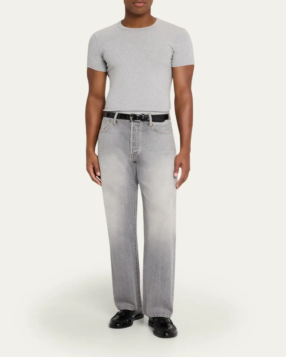 The Seven Continents Men's Jack Grey Denim Relaxed-Fit Jeans | Thumbnail 2 The Seven Continents Men's Jack Grey Denim Relaxed-Fit Jeans | Thumbnail 2