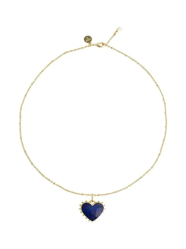 Heart Stone Pendant Necklace