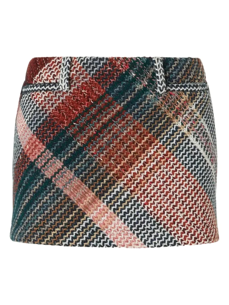 Check Mini Skirt Check Mini Skirt