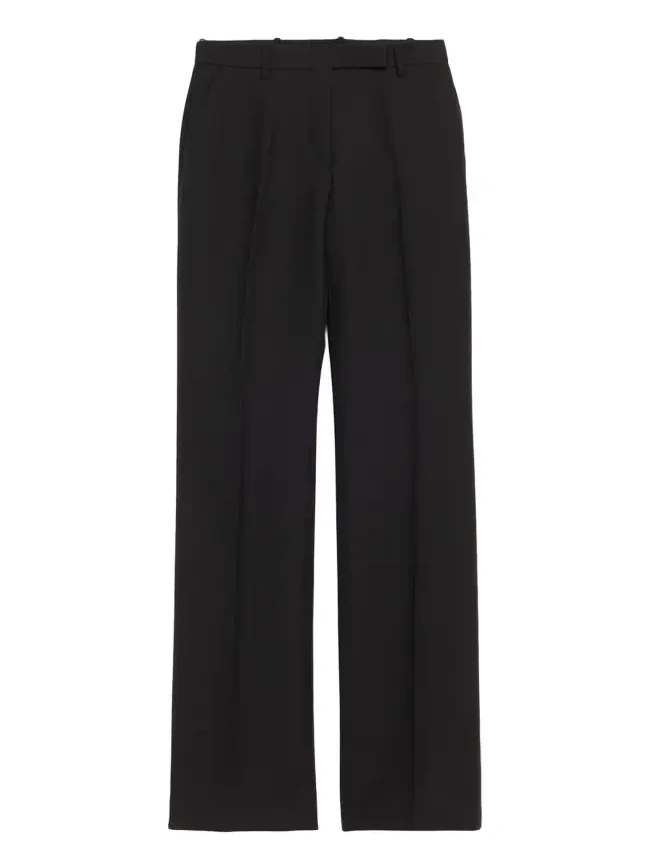 Wool-Blend Straight-Leg Pants Wool-Blend Straight-Leg Pants