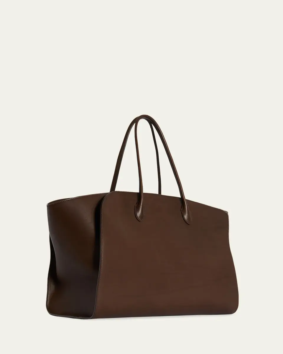 THE ROW Men's Marlo 17 Tote Bag in Saddle Leather | Thumbnail 4 THE ROW Men's Marlo 17 Tote Bag in Saddle Leather | Thumbnail 4