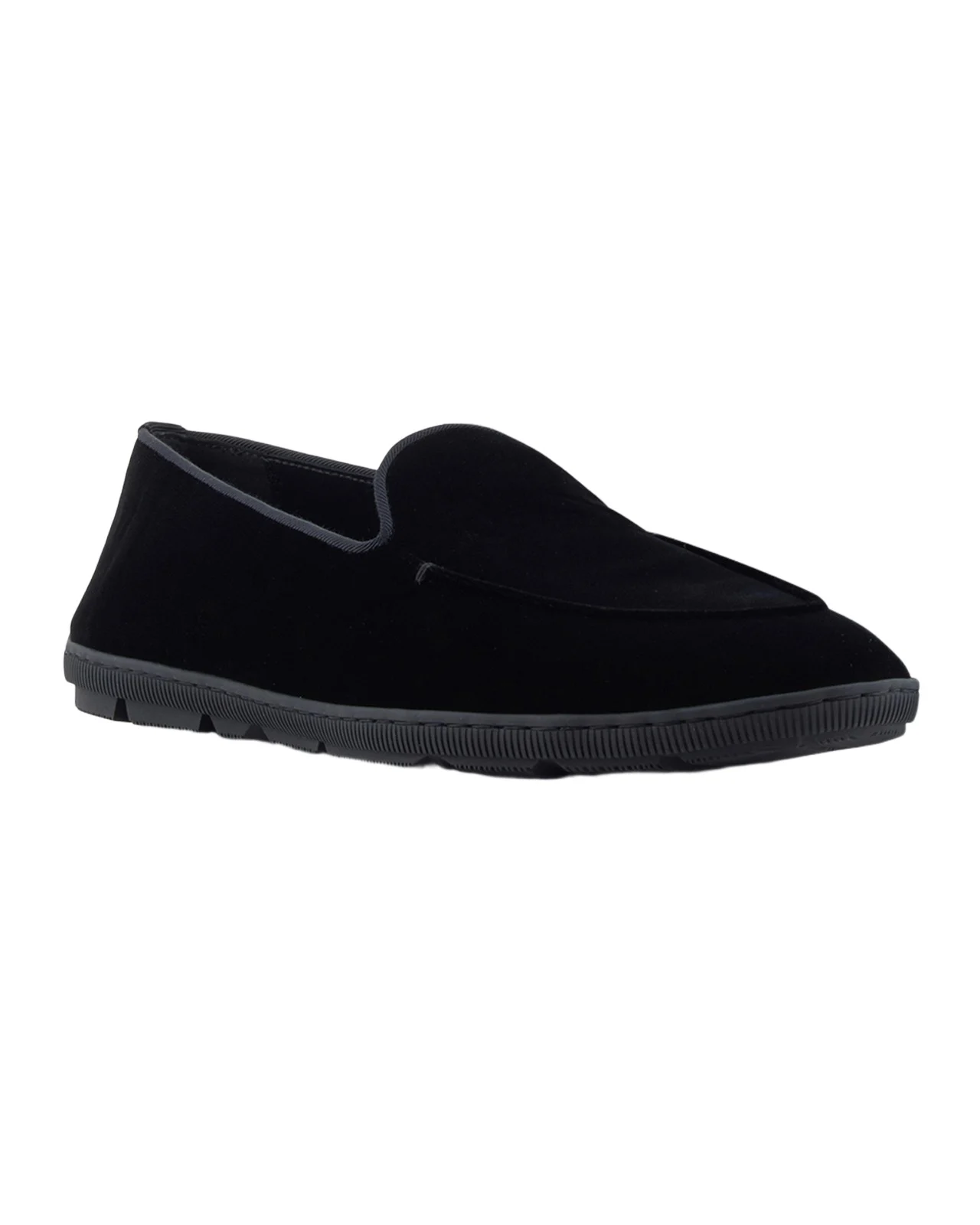 Men's Velvet Rubber-Sole Slipper Loafers Men's Velvet Rubber-Sole Slipper Loafers