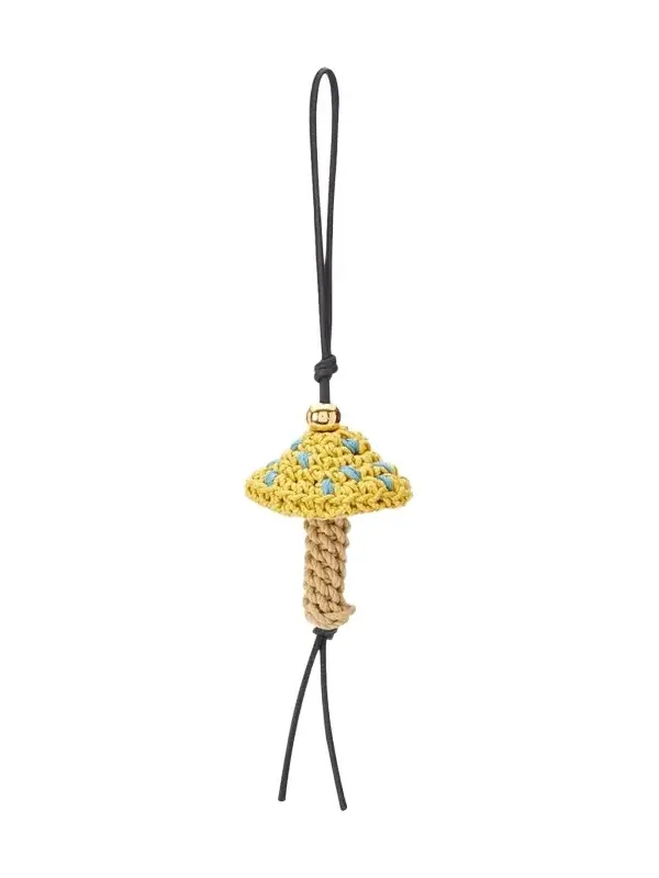 Woven Mushroom Bag Charm Woven Mushroom Bag Charm