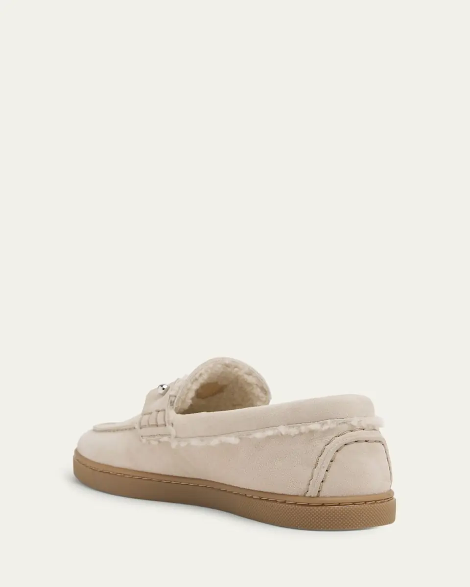 Christian Louboutin Chambeliboat Donna Shearling-Lined Suede Boat Shoes | Thumbnail 2