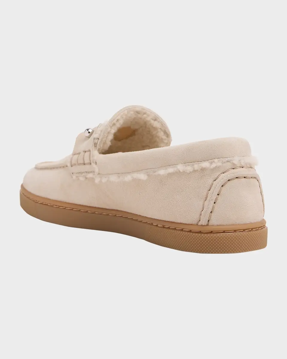 Christian Louboutin Chambeliboat Donna Shearling-Lined Suede Boat Shoes | Thumbnail 12