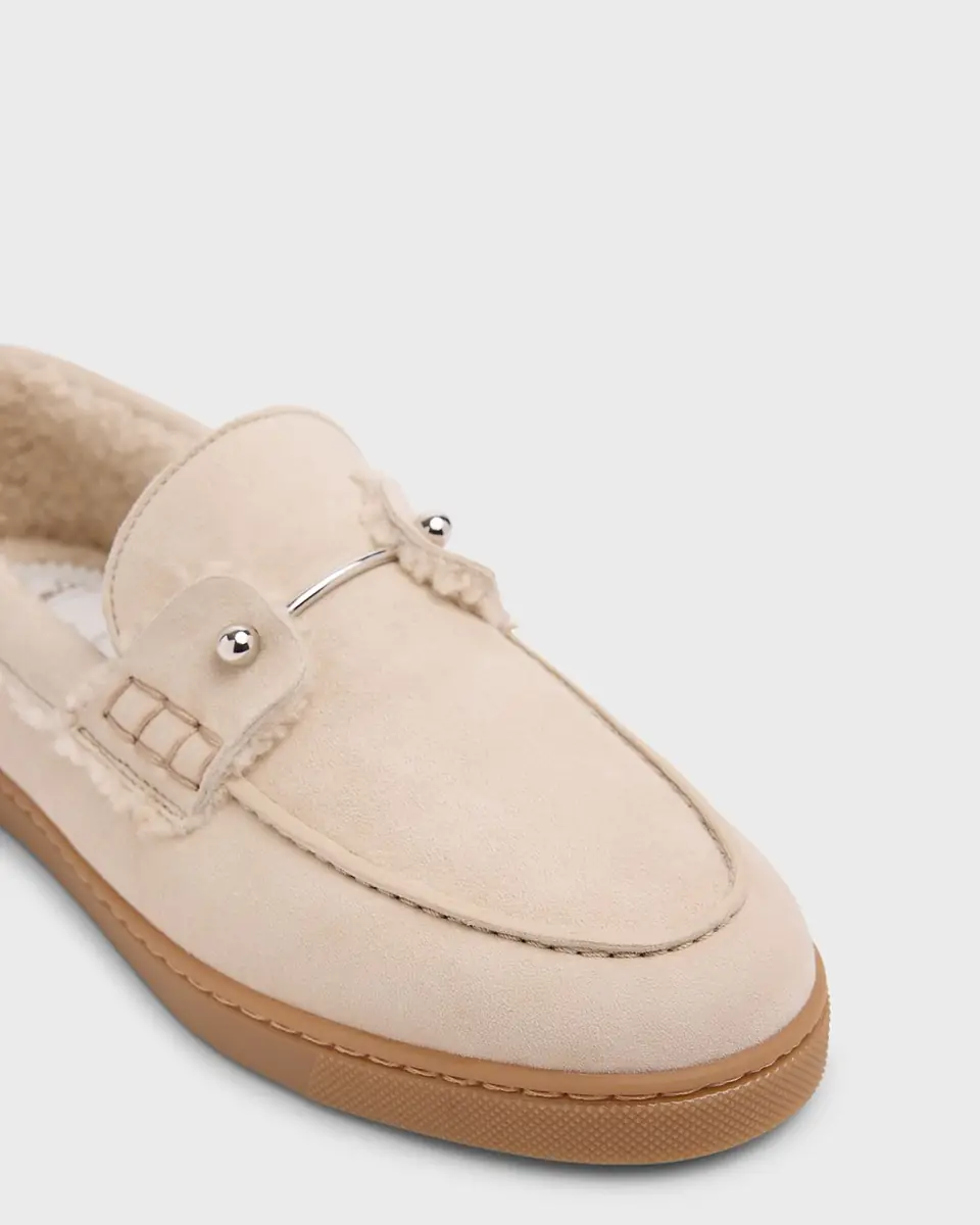 Christian Louboutin Chambeliboat Donna Shearling-Lined Suede Boat Shoes | Thumbnail 13