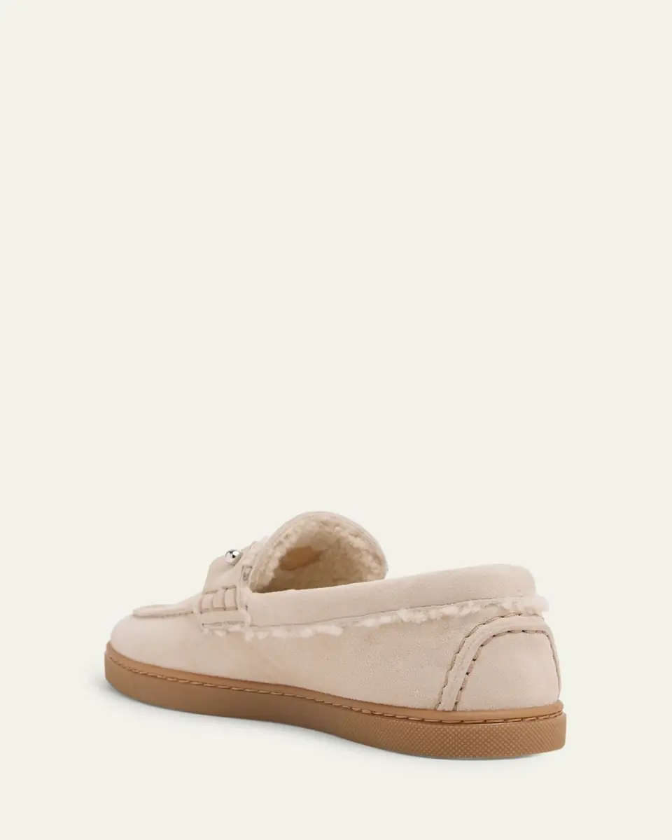 Christian Louboutin Chambeliboat Donna Shearling-Lined Suede Boat Shoes | Thumbnail 6