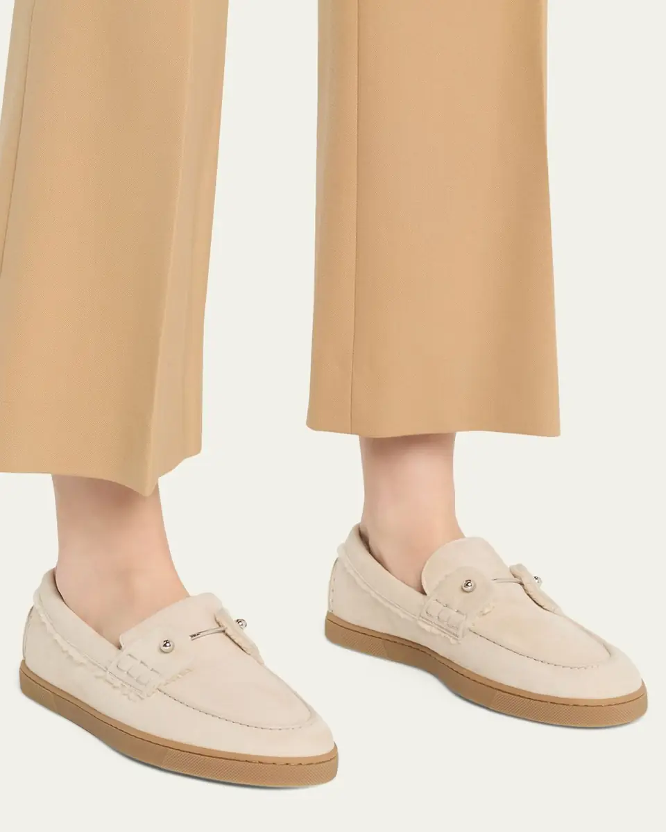 Christian Louboutin Chambeliboat Donna Shearling-Lined Suede Boat Shoes | Thumbnail 8