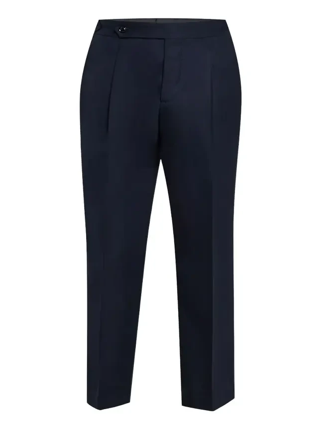 Men's Side-Tab Pleated Trousers