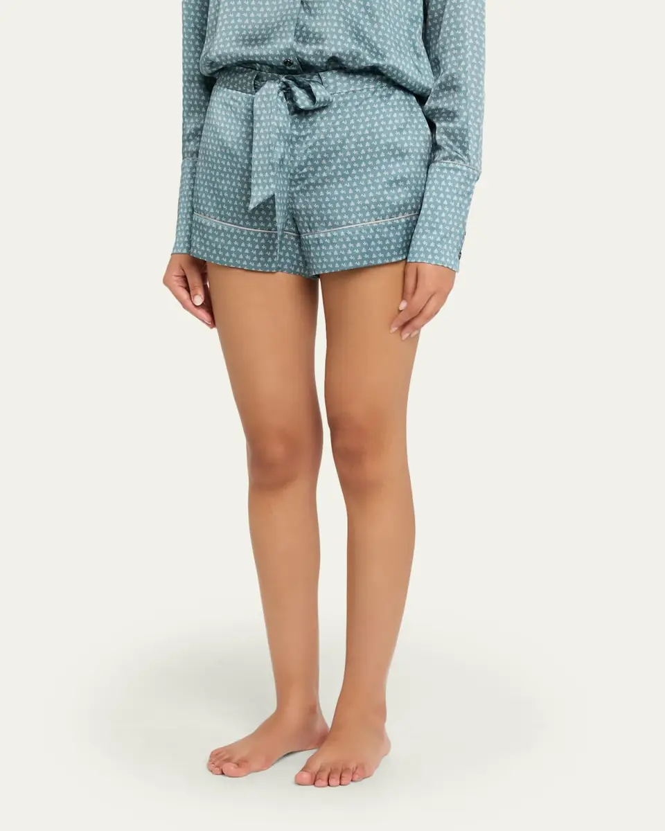 Kiki De Montparnasse Kiki Drawstring Silk Lounge Pants | Thumbnail 4