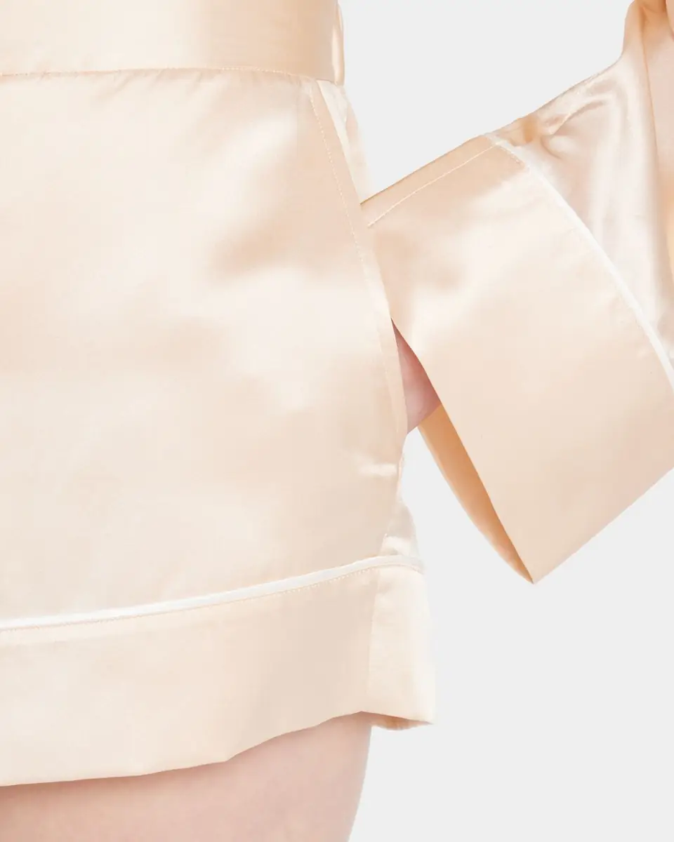 Kiki De Montparnasse Kiki Drawstring Silk Lounge Pants | Thumbnail 9