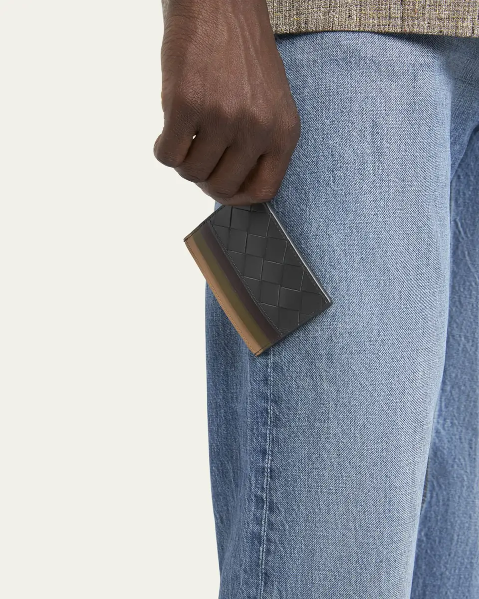 Bottega Veneta Men's Intrecciato 15 Leather Multicolor-Slot Card Holder | Thumbnail 2 Bottega Veneta Men's Intrecciato 15 Leather Multicolor-Slot Card Holder | Thumbnail 2