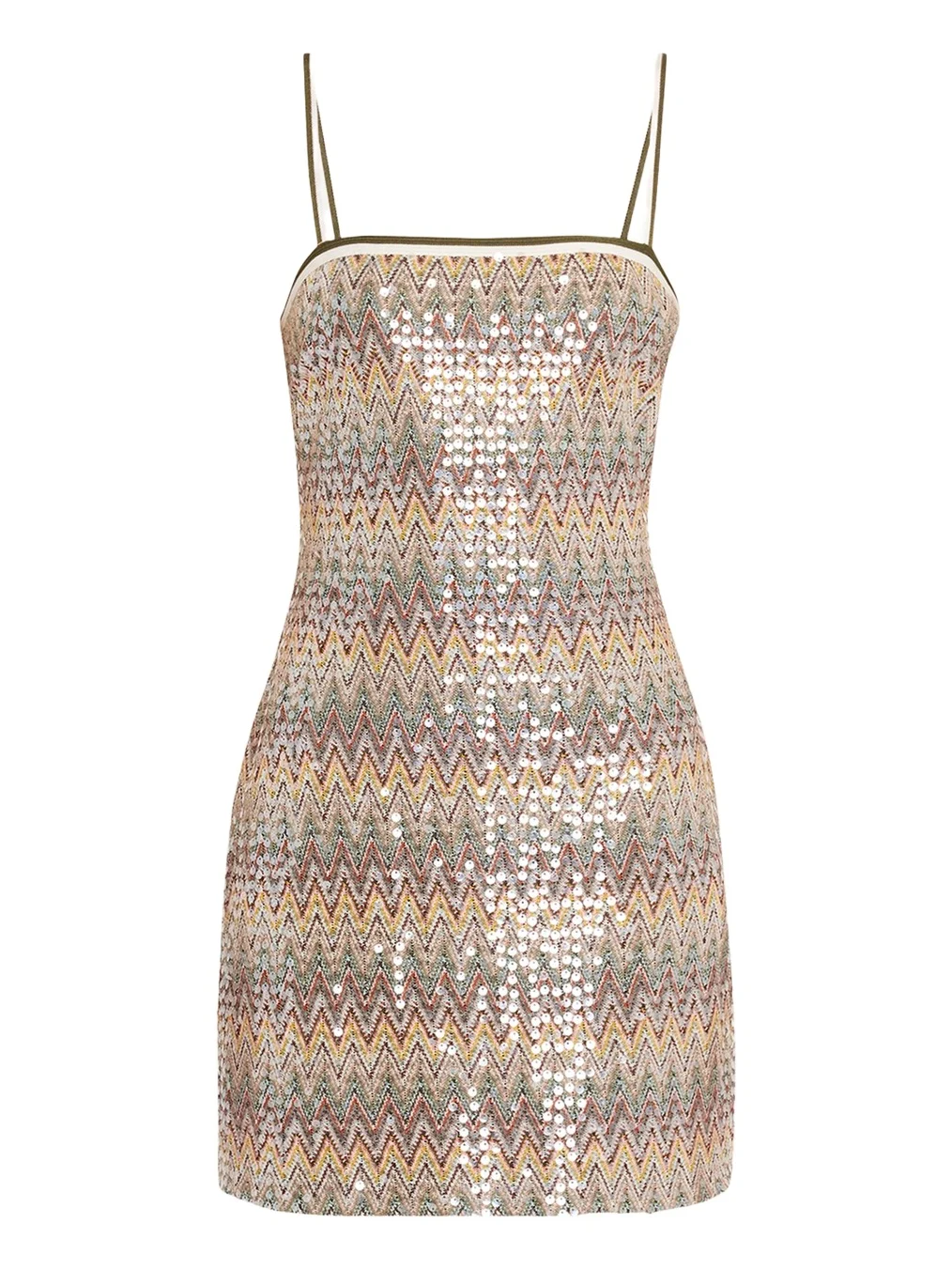 Ramy Brook Ivanna Sequined Chevron Mini Dress