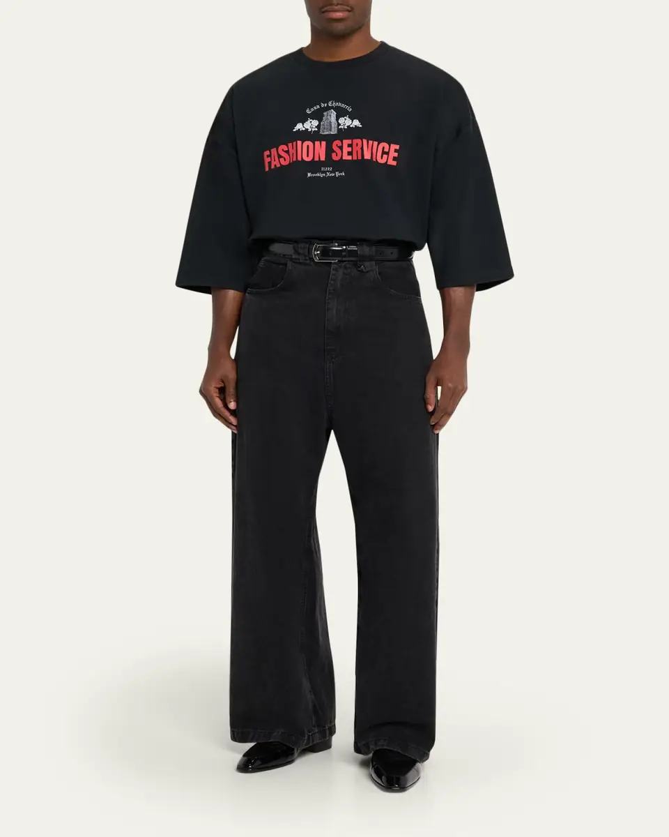 Willy Chavarria Men's Casa De Chavarria Buffalo Oversized T-Shirt | Thumbnail 4 Willy Chavarria Men's Casa De Chavarria Buffalo Oversized T-Shirt | Thumbnail 4