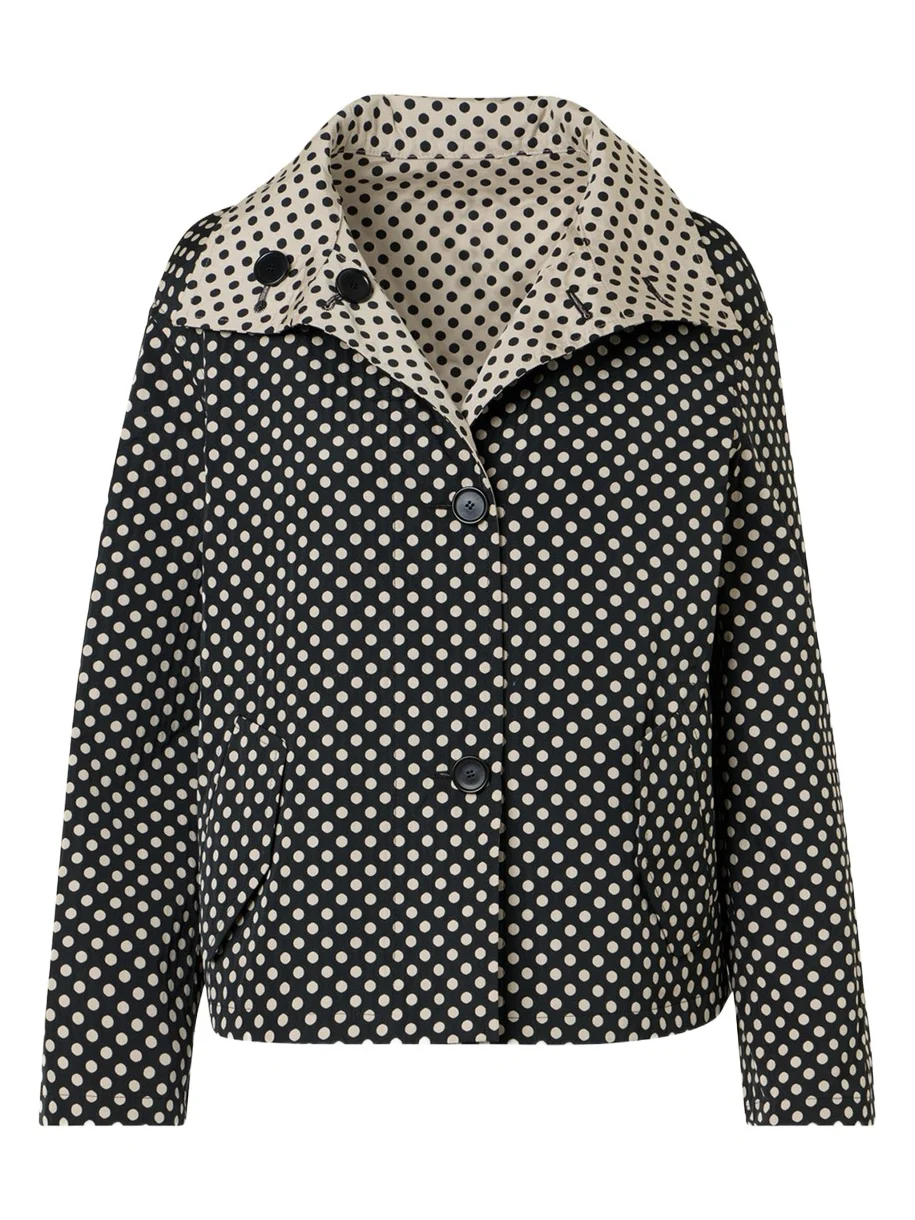 Polka-Dot Single-Breasted Jacket Polka-Dot Single-Breasted Jacket