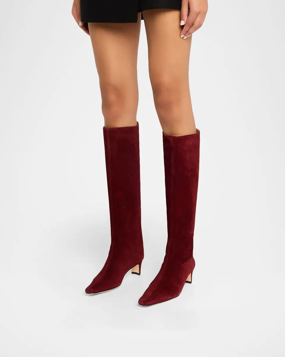 STAUD Wally Suede Knee-High Boots | Thumbnail 2