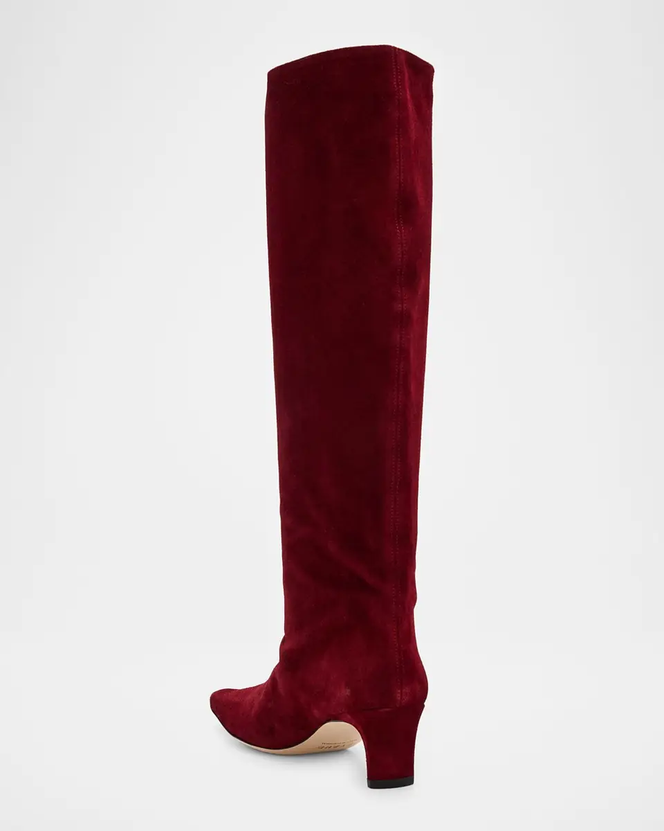 STAUD Wally Suede Knee-High Boots | Thumbnail 3