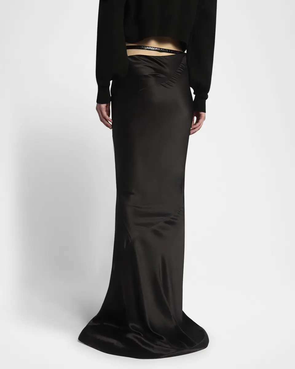 TOM FORD Asymmetric Satin Maxi Skirt With Train | Thumbnail 11 TOM FORD Asymmetric Satin Maxi Skirt With Train | Thumbnail 11