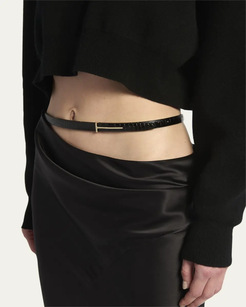 TOM FORD Asymmetric Satin Maxi Skirt With Train | Thumbnail 5 TOM FORD Asymmetric Satin Maxi Skirt With Train | Thumbnail 5