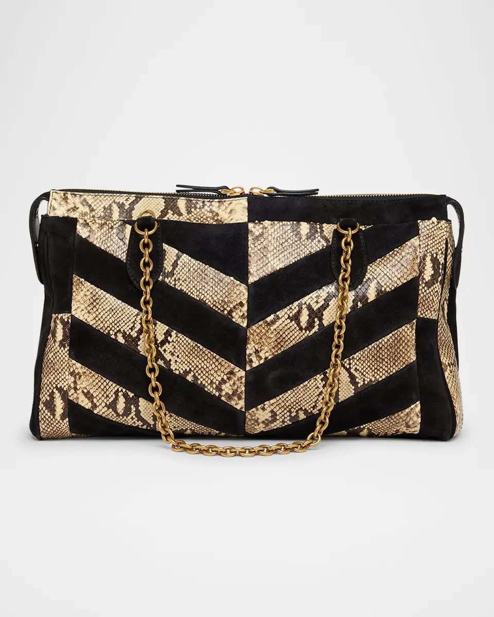 Valentino Garavani Panthea Medium Patchwork Chevron Shoulder Bag | Thumbnail 2