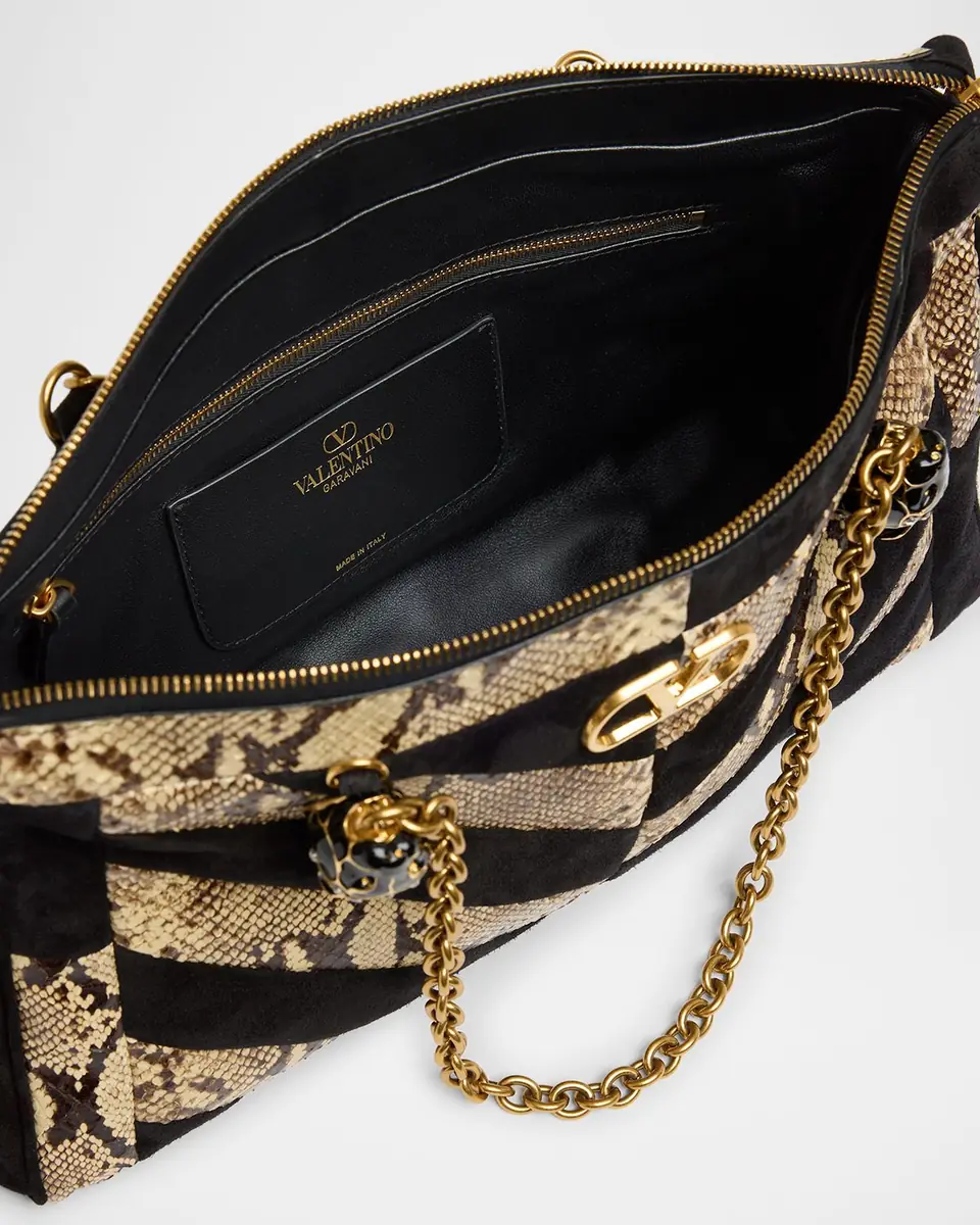 Valentino Garavani Panthea Medium Patchwork Chevron Shoulder Bag | Thumbnail 3