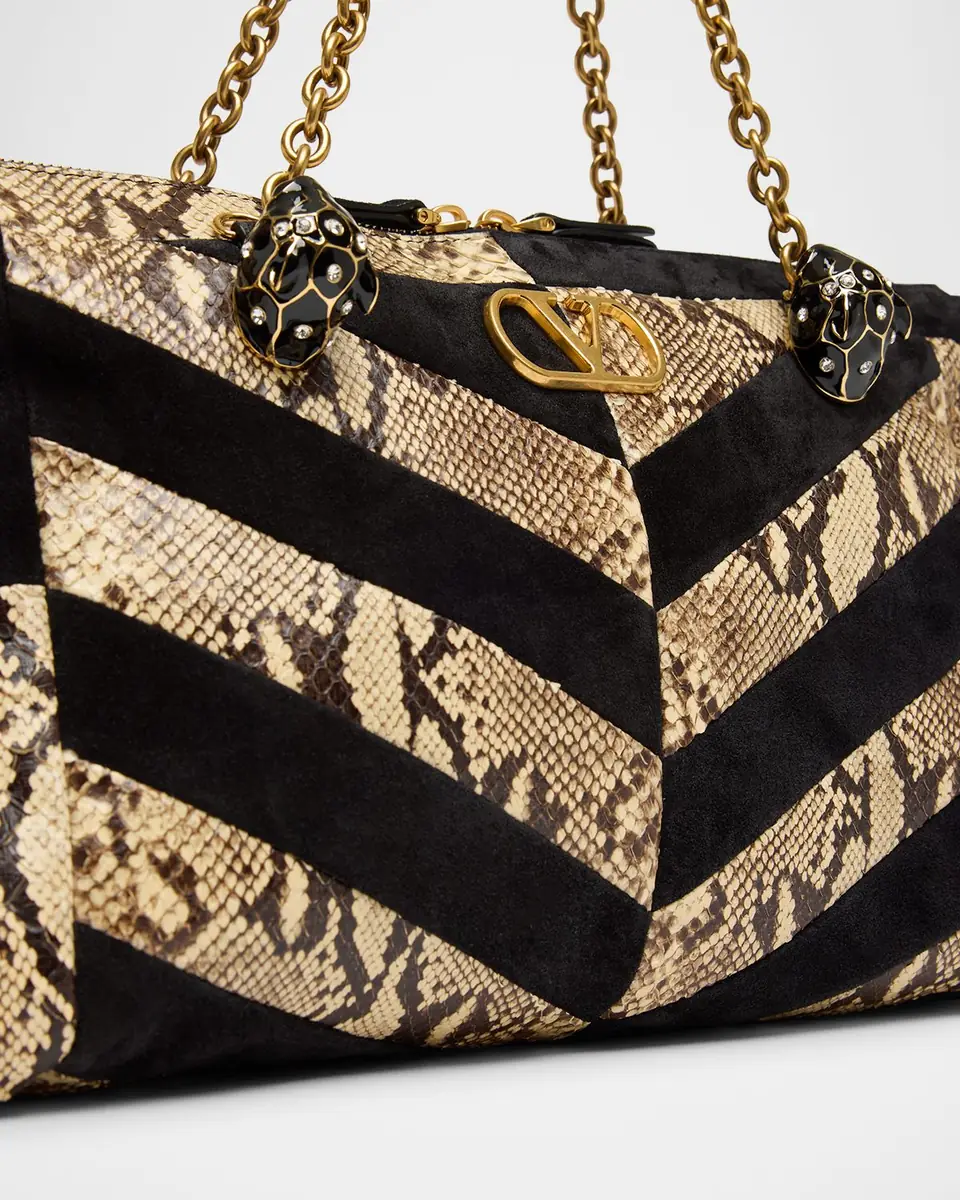 Valentino Garavani Panthea Medium Patchwork Chevron Shoulder Bag | Thumbnail 5