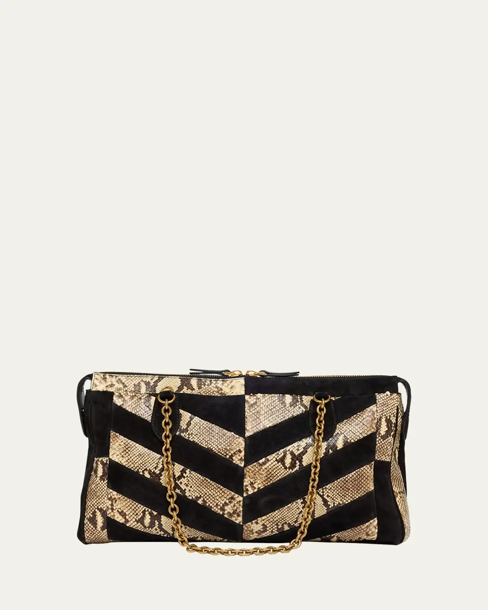 Valentino Garavani Panthea Medium Patchwork Chevron Shoulder Bag | Thumbnail 8