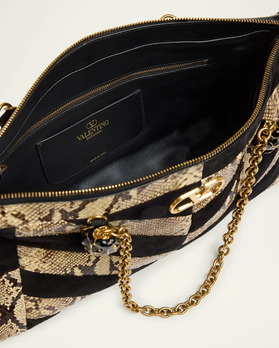 Valentino Garavani Panthea Medium Patchwork Chevron Shoulder Bag | Thumbnail 9