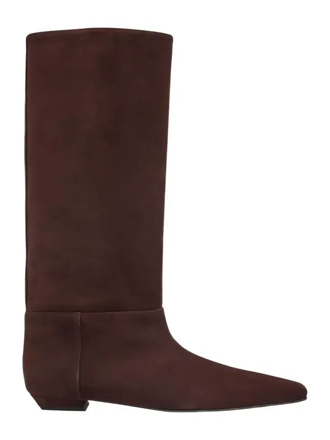 Trap Flat Leather Knee-High Boots Trap Flat Leather Knee-High Boots