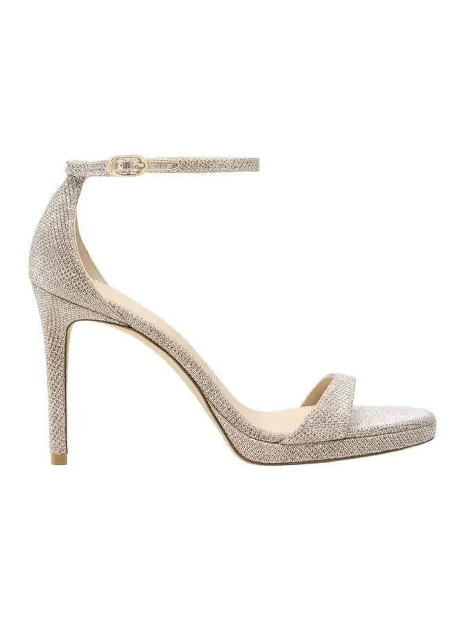 Nudist Metallic Ankle-Strap Platform Sandals Nudist Metallic Ankle-Strap Platform Sandals