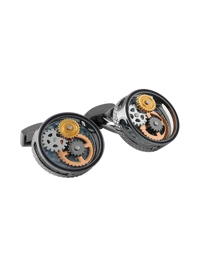 Multicolor Gear Cuff Links Multicolor Gear Cuff Links