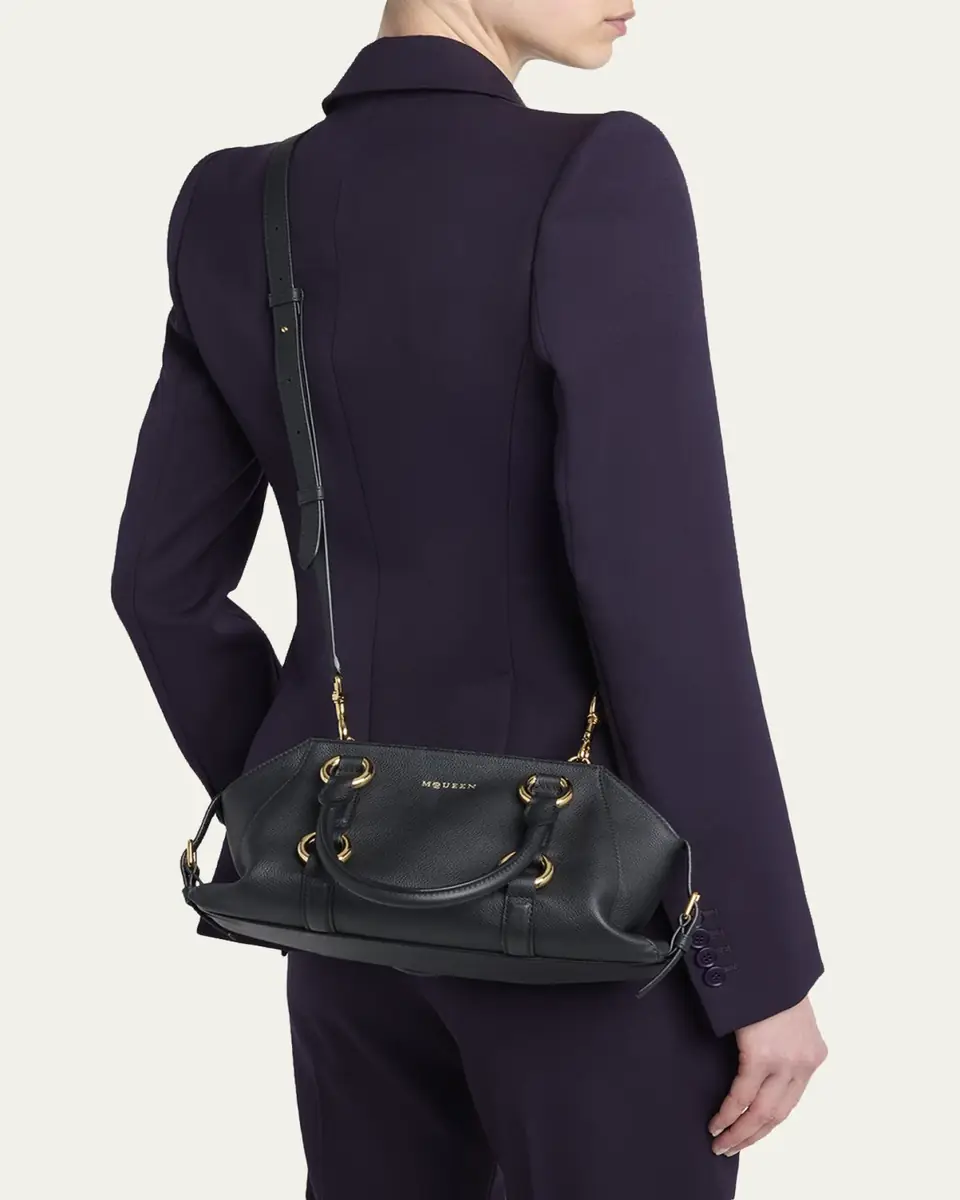 Alexander McQueen Farringdon Small Elongated Calf Leather Crossbody Bag | Thumbnail 2 Alexander McQueen Farringdon Small Elongated Calf Leather Crossbody Bag | Thumbnail 2