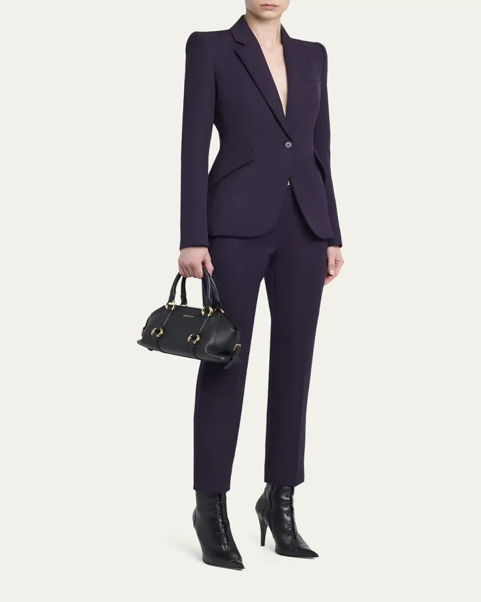 Alexander McQueen Farringdon Small Elongated Calf Leather Crossbody Bag | Thumbnail 5 Alexander McQueen Farringdon Small Elongated Calf Leather Crossbody Bag | Thumbnail 5