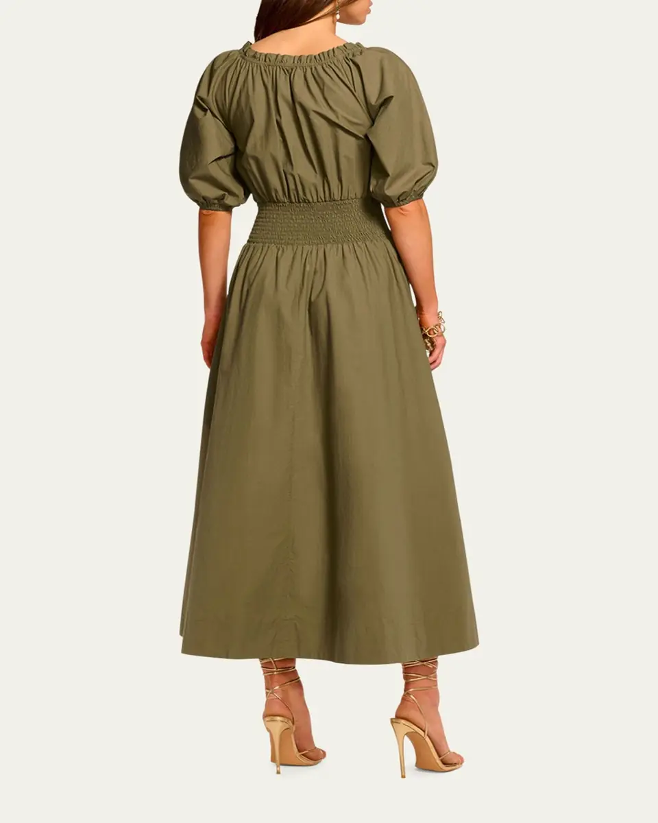 Ramy Brook Laura Puff-Sleeve Midi Shirtdress | Thumbnail 6 Ramy Brook Laura Puff-Sleeve Midi Shirtdress | Thumbnail 6