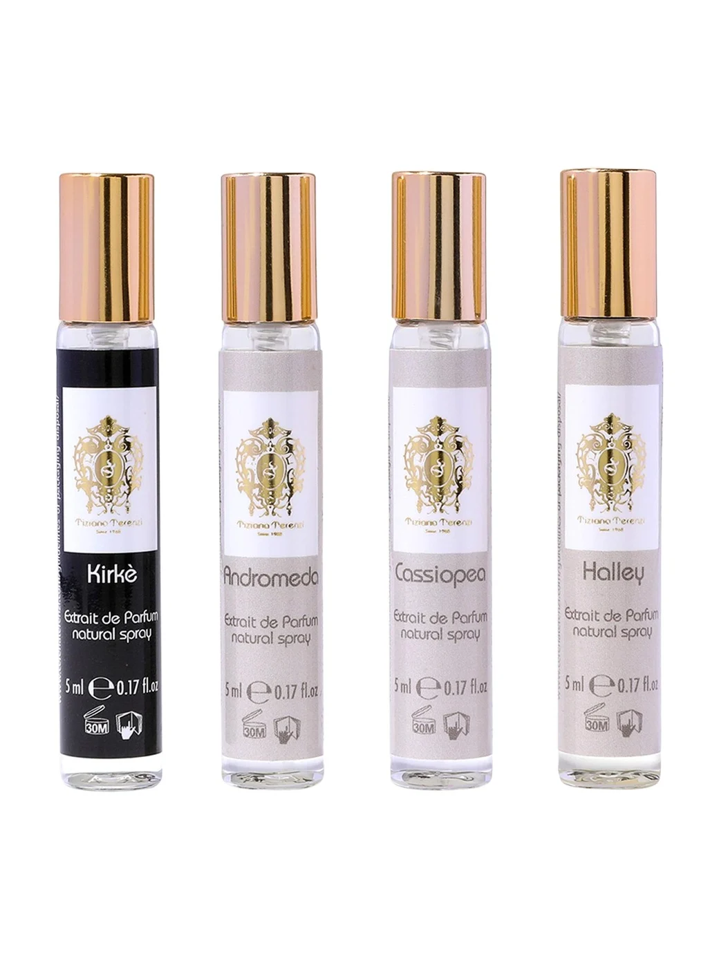 Tiziana Terenzi Discovery Kit Mini Extrait de Parfum Linea, 4 x 0.17 oz.