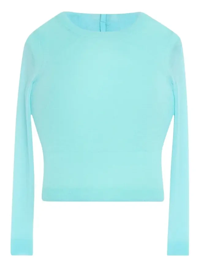 Padded Long-Sleeve Mohair Sweater Padded Long-Sleeve Mohair Sweater