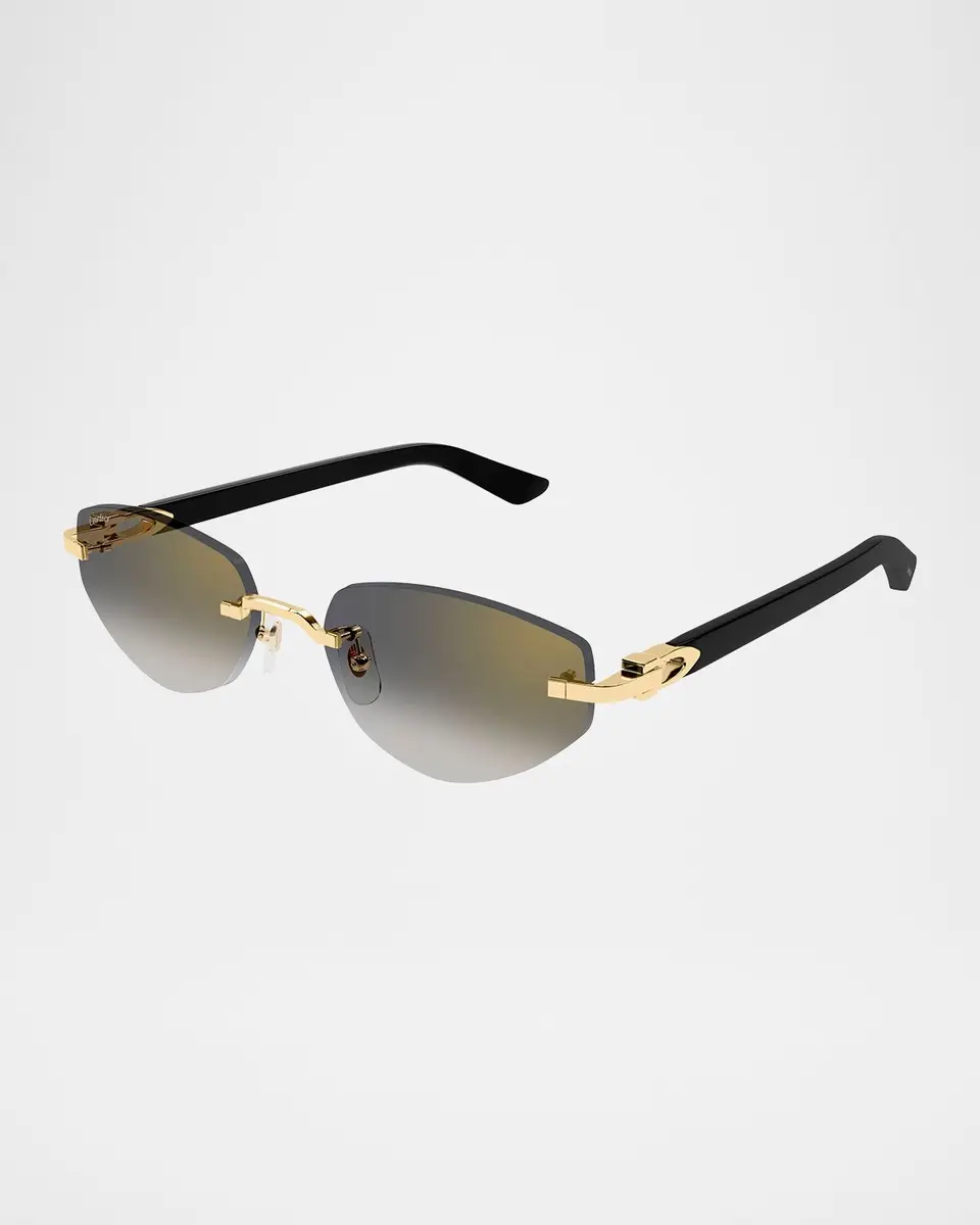 Cartier C Decor Cat-Eye Metal Sunglasses | Thumbnail 2 Cartier C Decor Cat-Eye Metal Sunglasses | Thumbnail 2