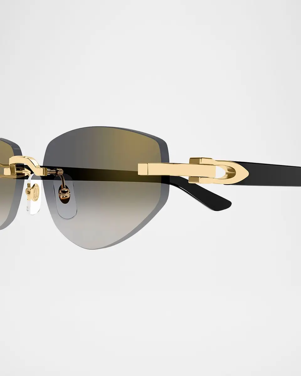 Cartier C Decor Cat-Eye Metal Sunglasses | Thumbnail 3 Cartier C Decor Cat-Eye Metal Sunglasses | Thumbnail 3