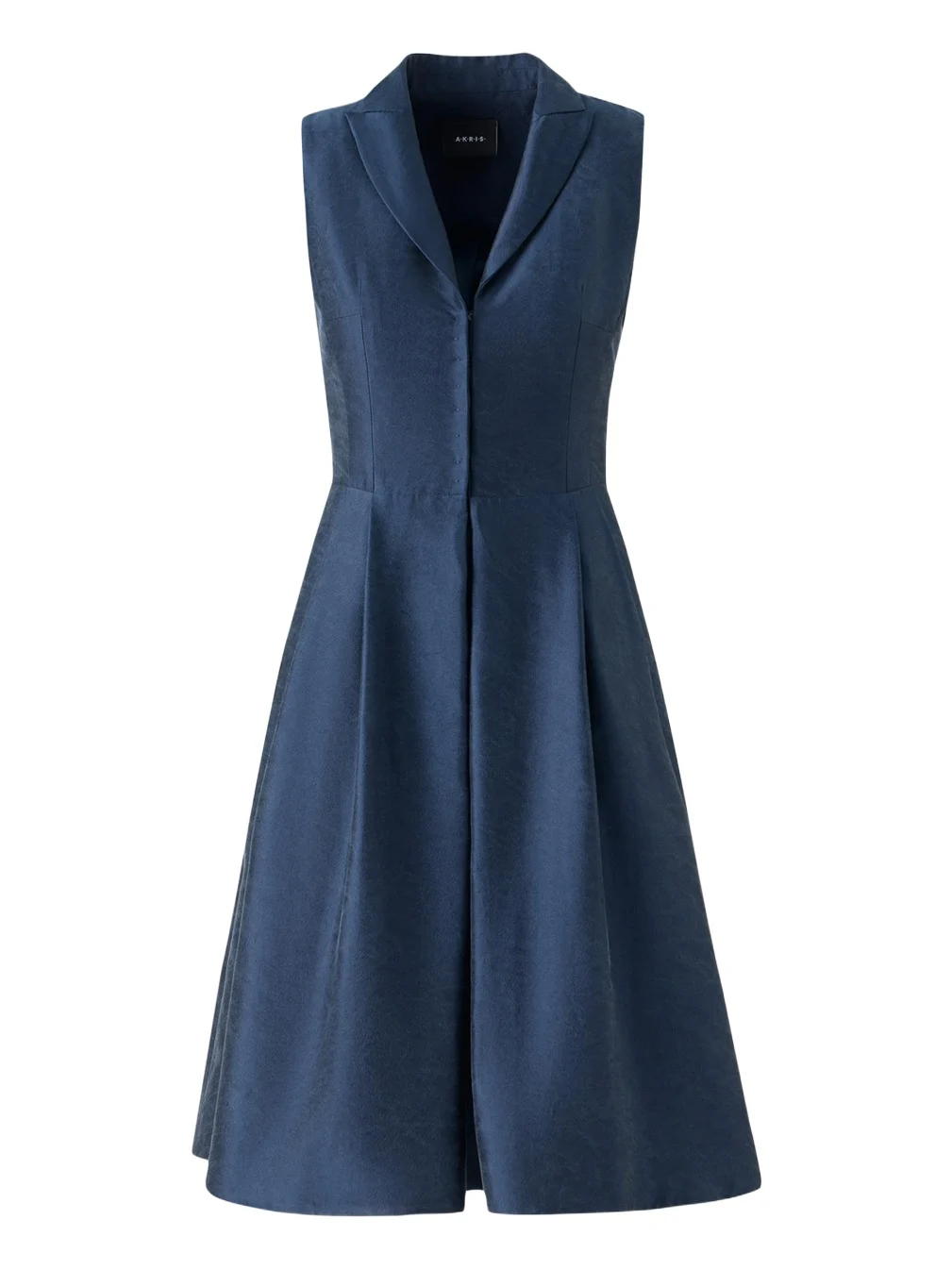 Sleeveless Silk Shantung Trench Dress