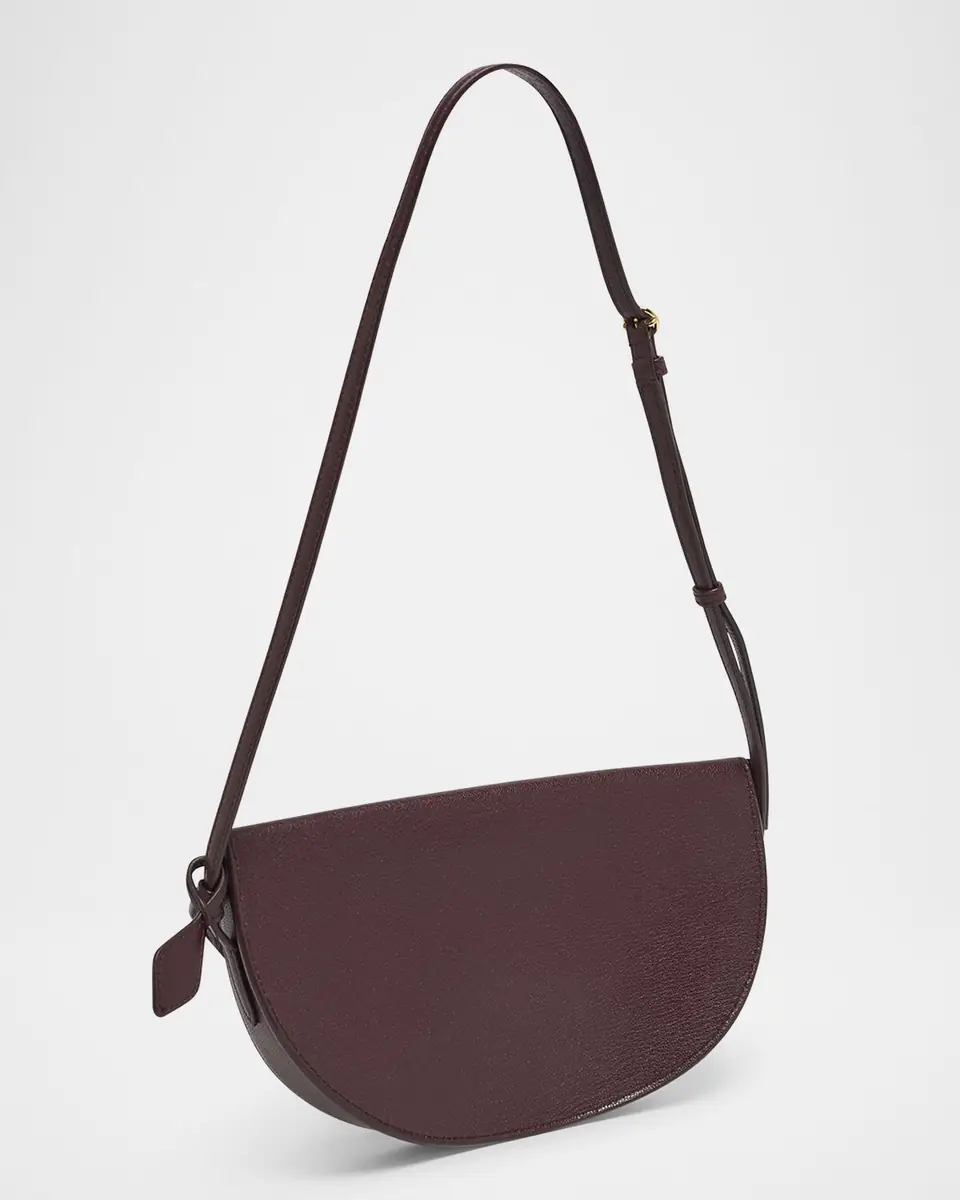 ALAÏA East-West Curved Goatskin Leather Shoulder Bag | Thumbnail 11