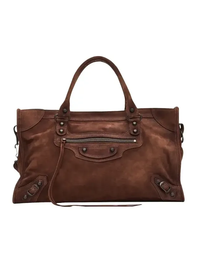 Le City Medium Suede Shoulder Bag Le City Medium Suede Shoulder Bag