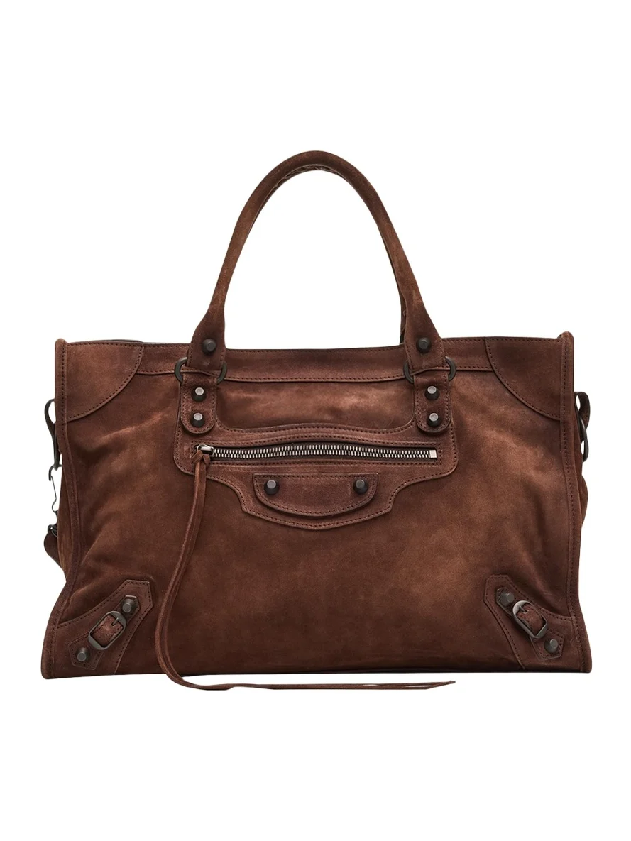 Le City Medium Suede Shoulder Bag Le City Medium Suede Shoulder Bag