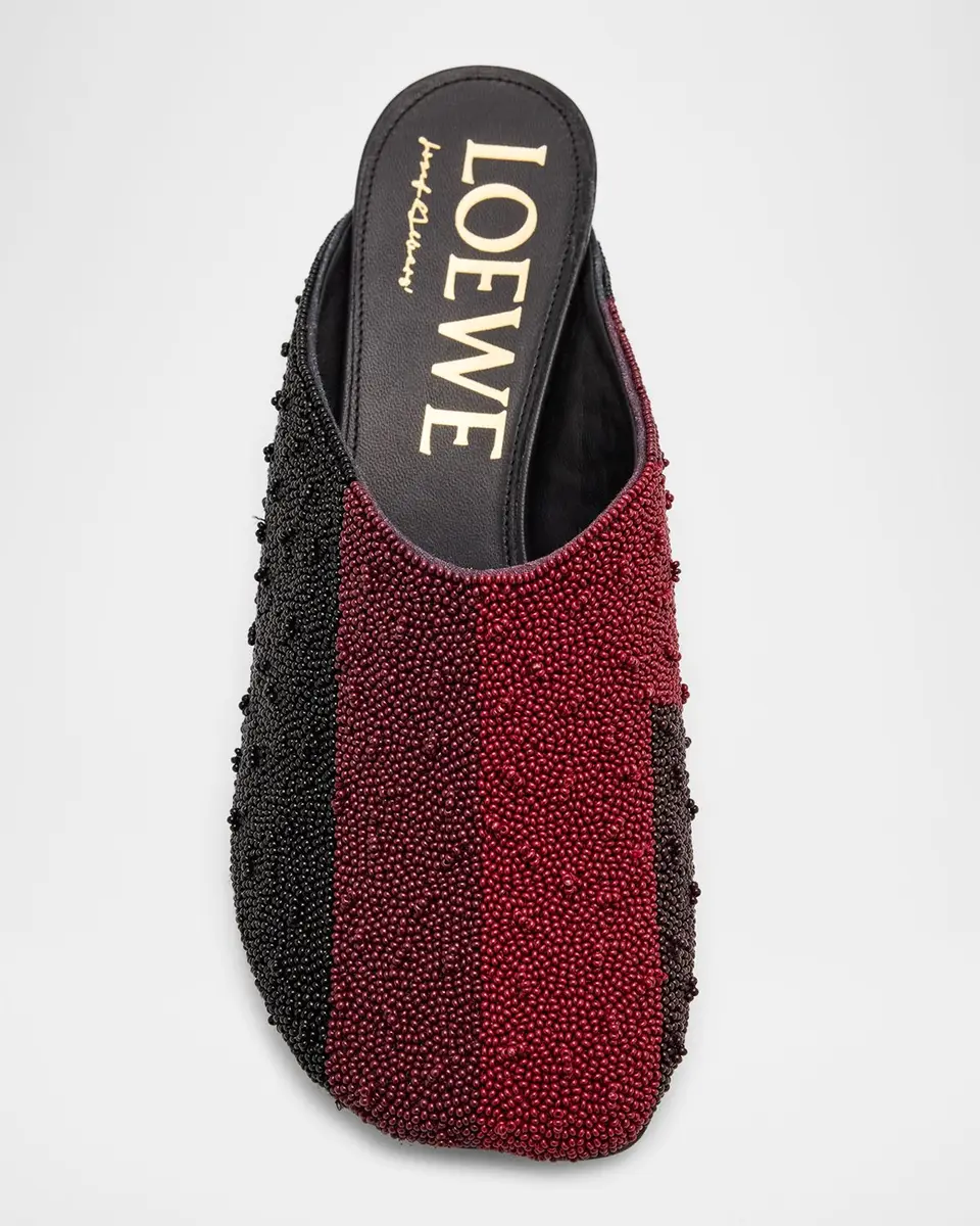 Loewe x Albers Toy Embroidered Canvas Mules | Thumbnail 3 Loewe x Albers Toy Embroidered Canvas Mules | Thumbnail 3