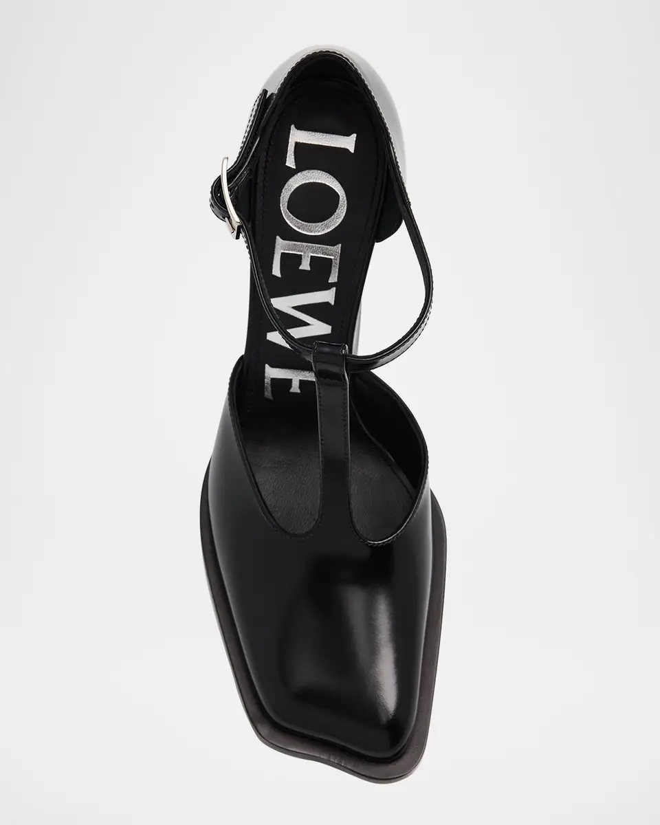 Loewe Onda Leather T-Bar Pumps | Thumbnail 10 Loewe Onda Leather T-Bar Pumps | Thumbnail 10